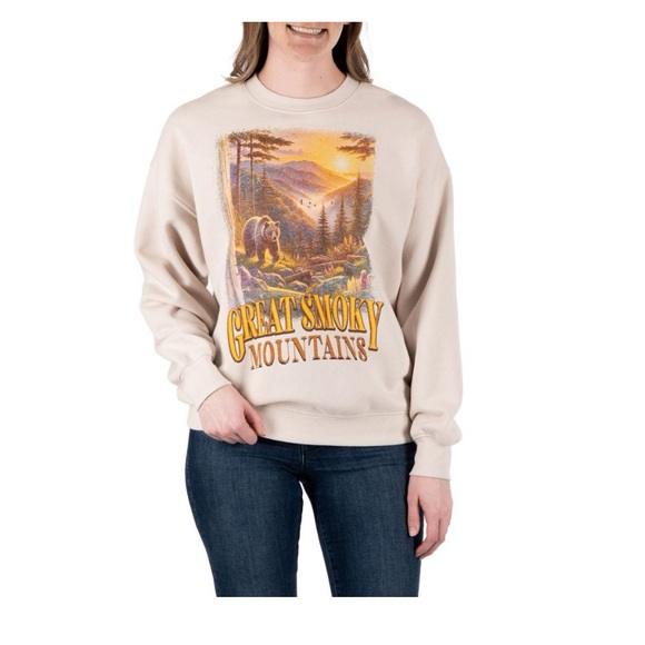 Great Smokey Mountains fleece sweatshirt - Picture 2 of 10